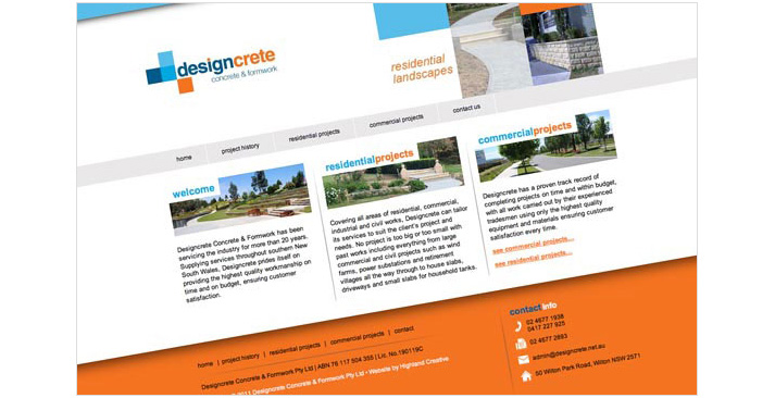Designcrete Website
