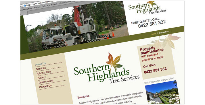 SH Tree Services Website